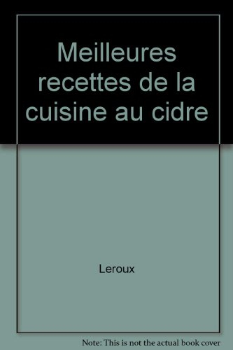 Meilleures recettes de la cuisine au cidre