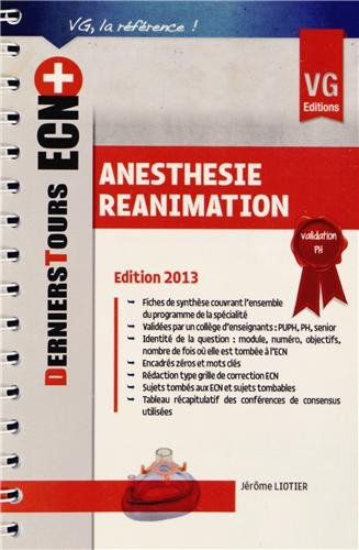 Anesthésie, réanimation