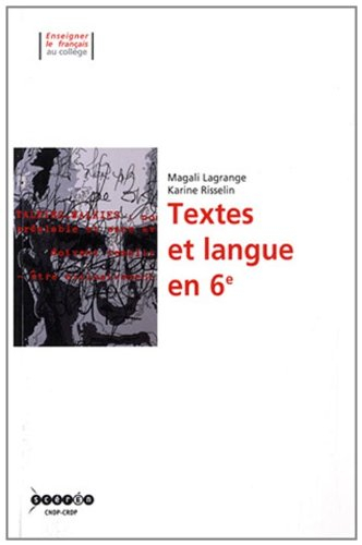 Textes et langue en 6e