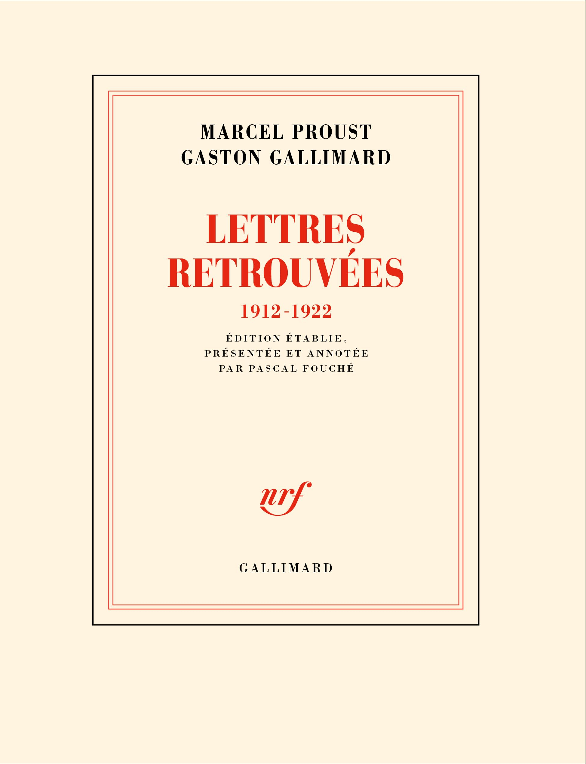 Lettres retrouvées 1912-1922