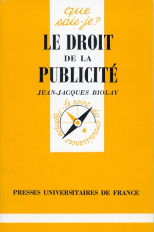 Le droit de la publicité