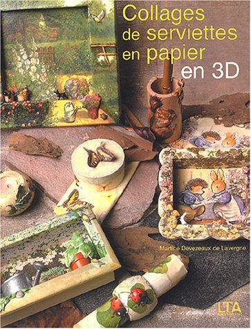 Collages de serviettes en papier en 3D