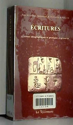 Ecritures : Colloque international, 22-24 avril 1980