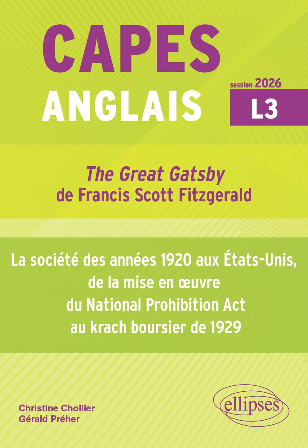 The Great Gatsby de Francis Scott Fitzgerald, la société des années 1920 aux Etats-Unis, de la mise 