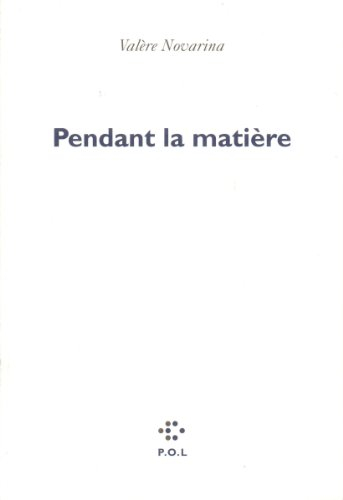 Pendant la matière