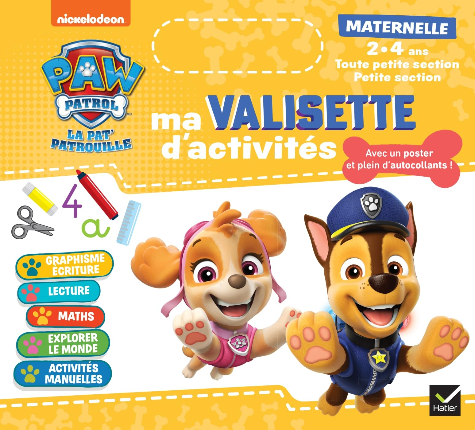 Ma valisette d'activités maternelle Pat' Patrouille : TPS et PS, 2-3 ans