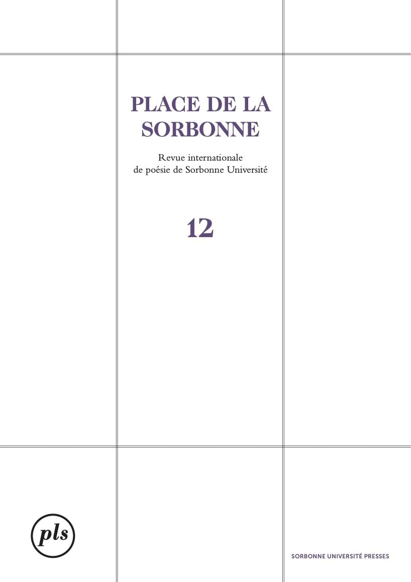 Place de la Sorbonne : revue internationale de poésie de Paris-Sorbonne, n° 12