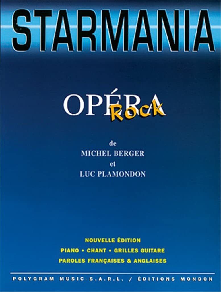 Berger/Plamondon Starmania Rock Opera Pvg Bk