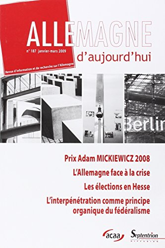 Allemagne d'aujourd'hui, n° 187