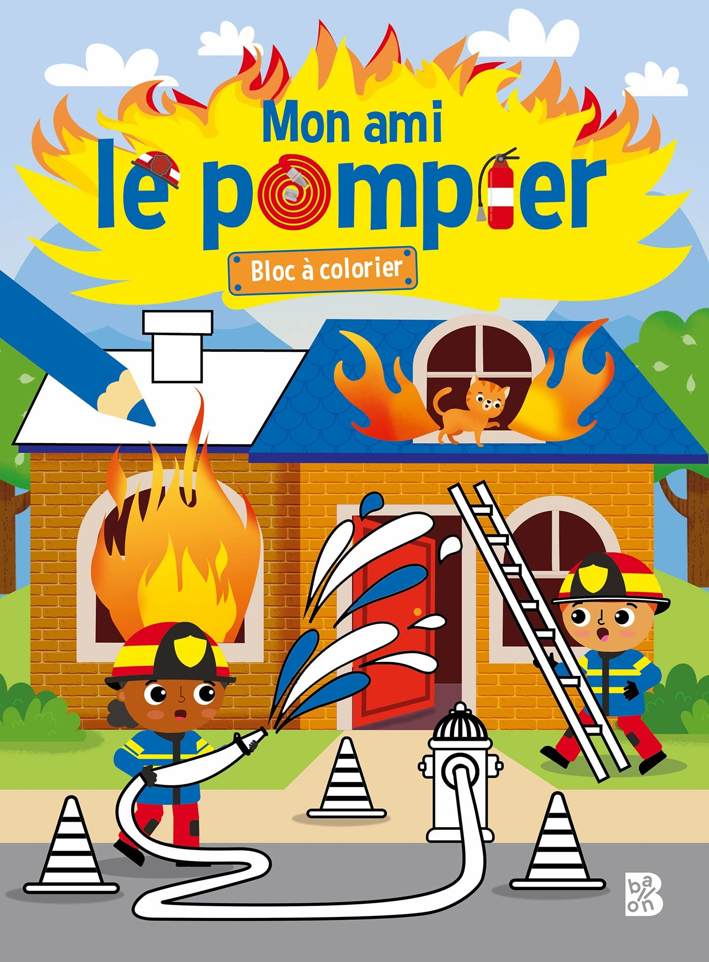 Mon ami le pompier : bloc à colorier