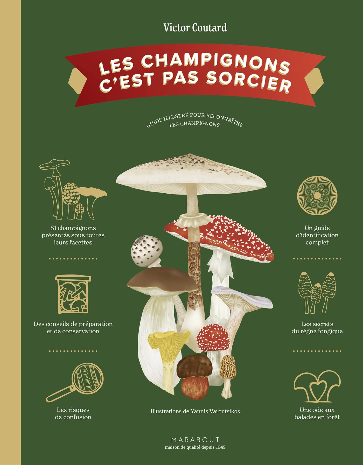Les champignons c'est pas sorcier : guide illustré pour reconnaître les champignons