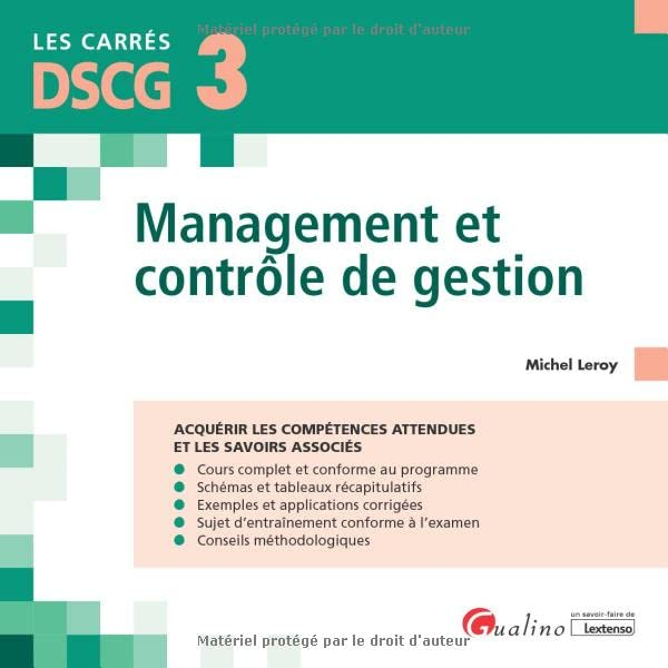 Management et contrôle de gestion, DSCG 3