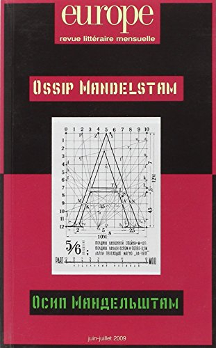 Europe, n° 962-963. Ossip Mandelstam