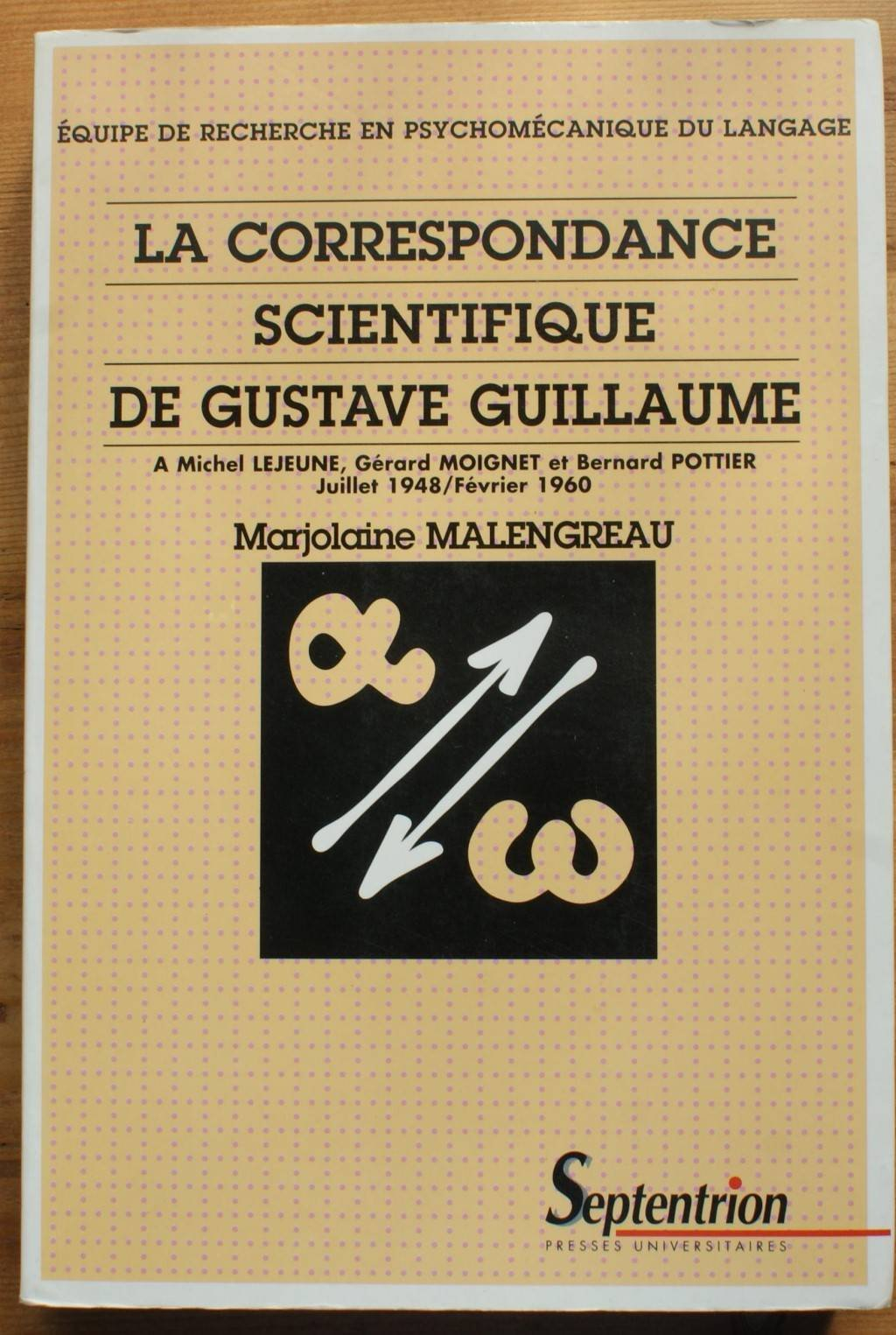 La correspondance scientifique de Gustave Guillaume