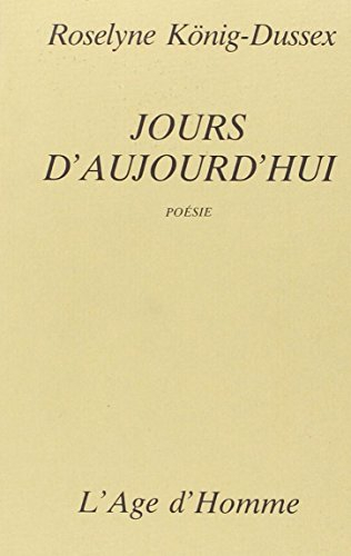 Jours d'aujourd'hui