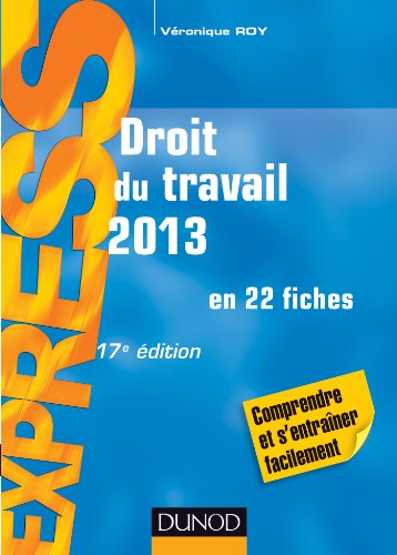 Droit du travail 2013 : en 22 fiches : comprendre et s'entraîner facilement