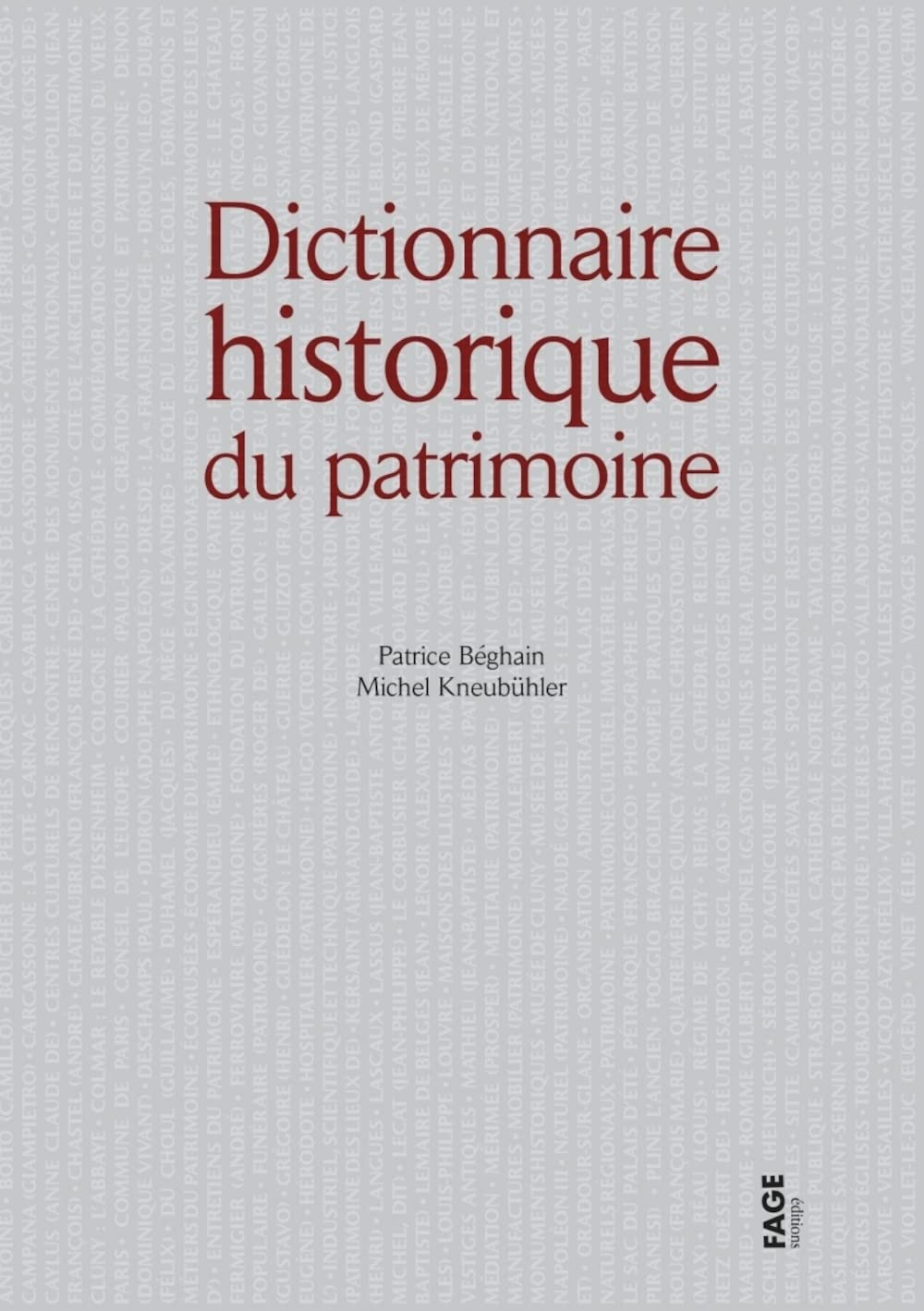 Dictionnaire historique du patrimoine