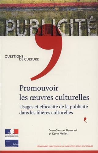 Promouvoir les oeuvres culturelles : usages et efficacité de la publicité dans les filières culturel