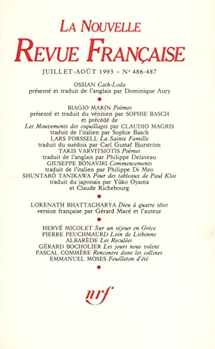 la n.r.f., numéros 486-487
