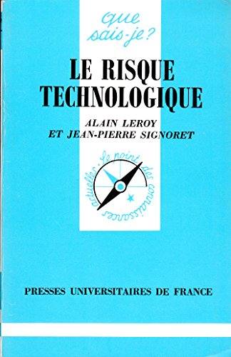 Le risque technologique