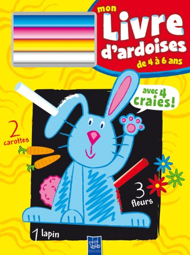 Mon livre d'ardoises de 4 à 6 ans : lapin