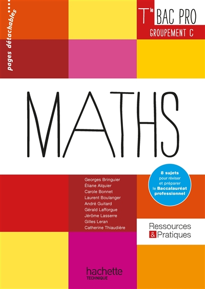 Maths groupement C, terminale bac pro