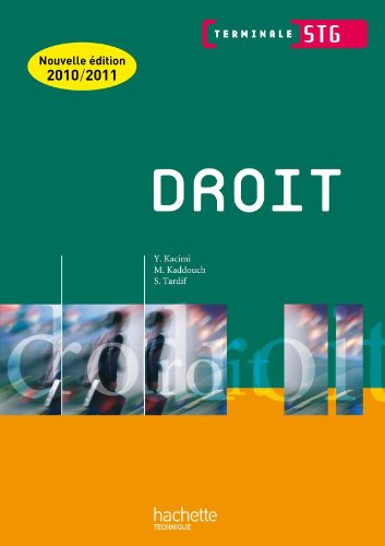 Droit, terminale STG : livre de l'élève
