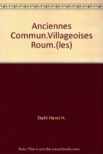 Les anciennes communautés villageoises roumaines