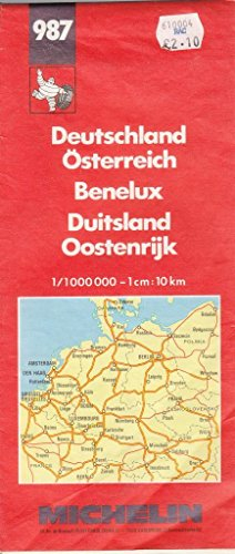 allemagne, autriche, benelux, république tchèque. carte numéro 987, échelle 1/1000000