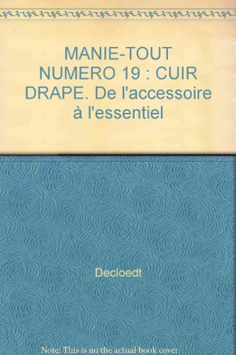 Cuir drapé : de l'accessoire à l'essentiel