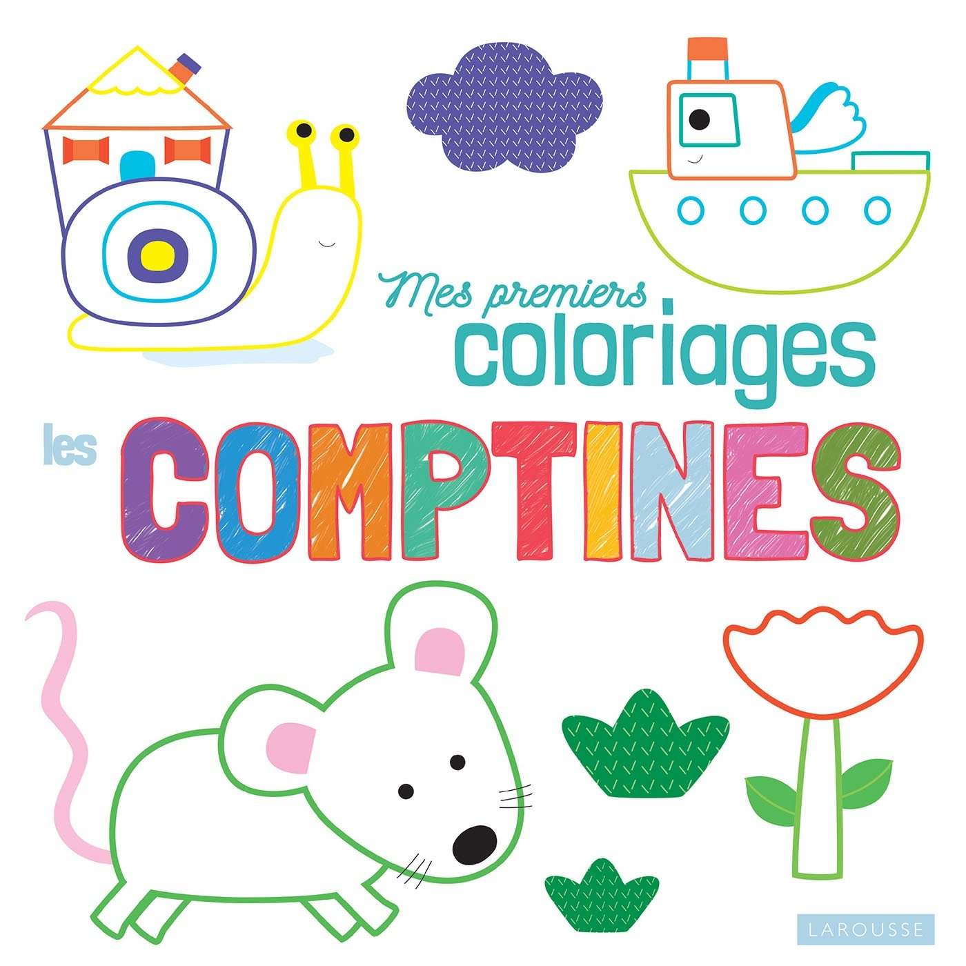 Mes premiers coloriages : les comptines