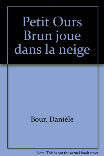 Petit Ours brun joue dans la neige
