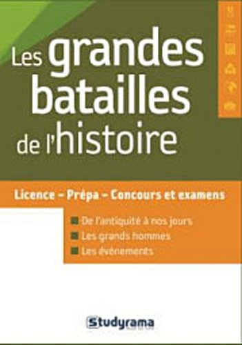Les grandes batailles de l'histoire : licence-prépa-concours et examens
