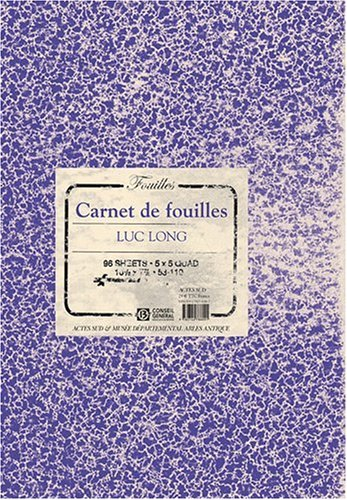 Carnets de fouilles. Lab book