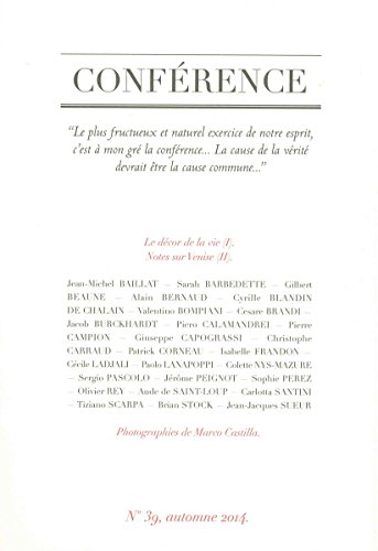 Conférence, n° 39