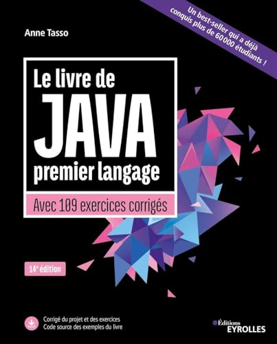 Le livre de Java premier langage : avec 109 exercices corrigés