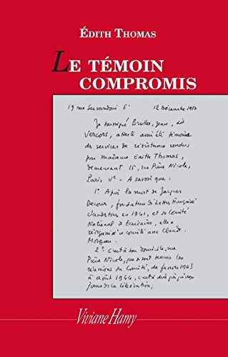 le témoin compromis