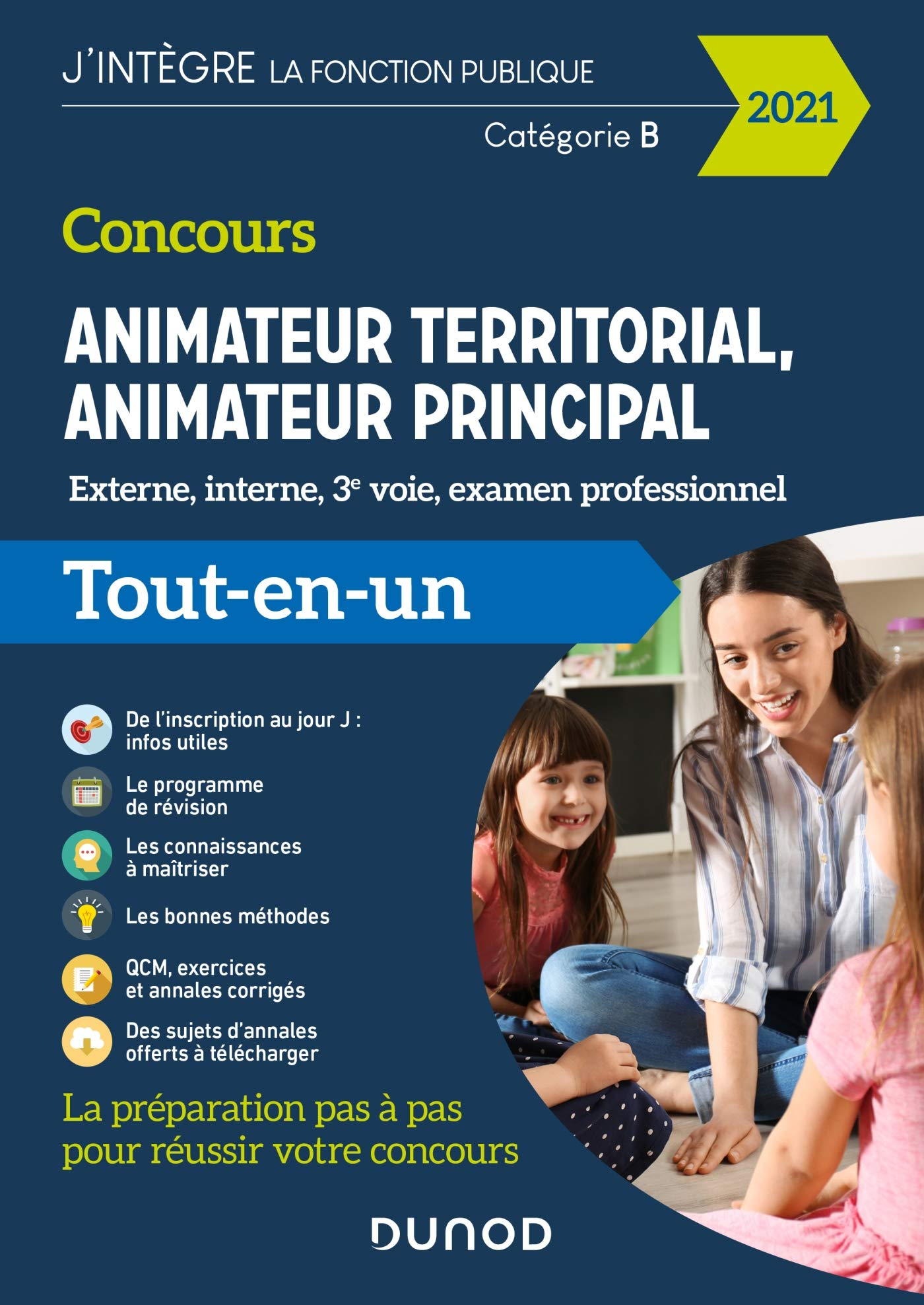 Concours animateur territorial, animateur principal : externe, interne, 3e voie, examen professionne