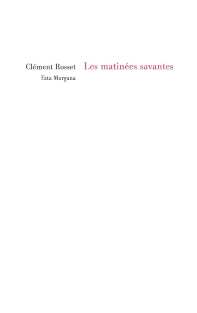 Les matinées savantes. Discours sur l'écrithure