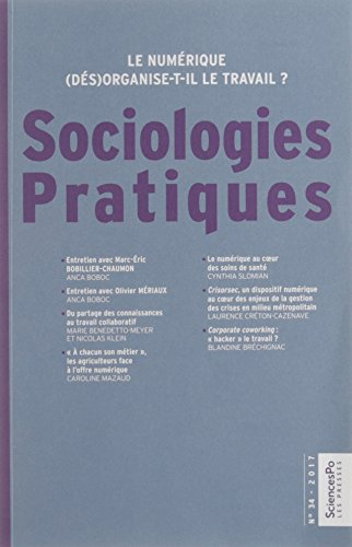 Sociologies pratiques, n° 34. Le numérique (dés)organise-t-il le travail ?