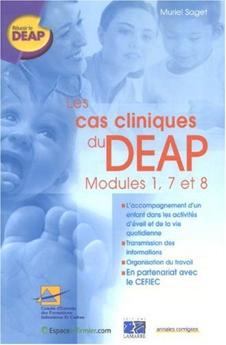 Les cas cliniques du DEAP, modules 1, 7 et 8 : l'accompagnement d'un enfant dans les activités d'éve