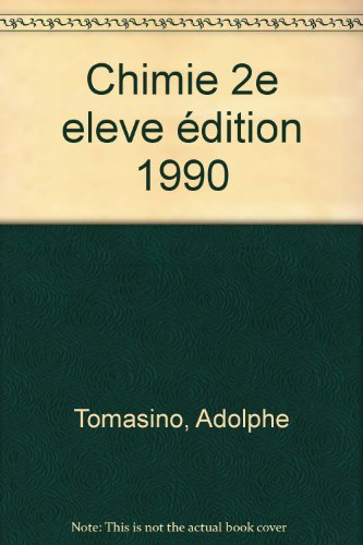 chimie 2nde. edition 1990