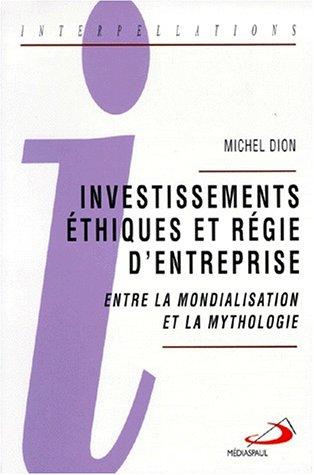 Investissement éthiques et régie d'entreprise