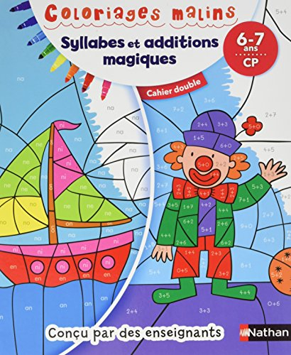 Syllabes et additions magiques, 6-7 ans, CP : cahier double