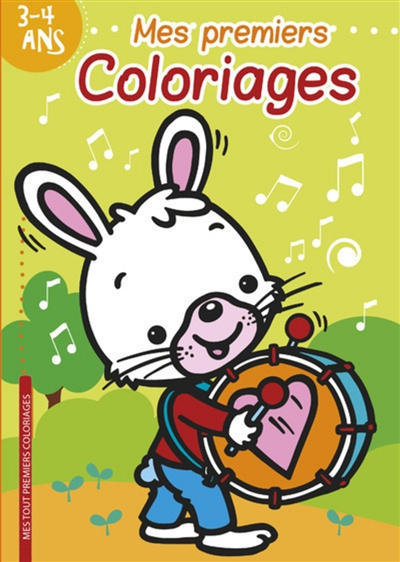 Mes premiers coloriages : 3-4 ans : le lapin