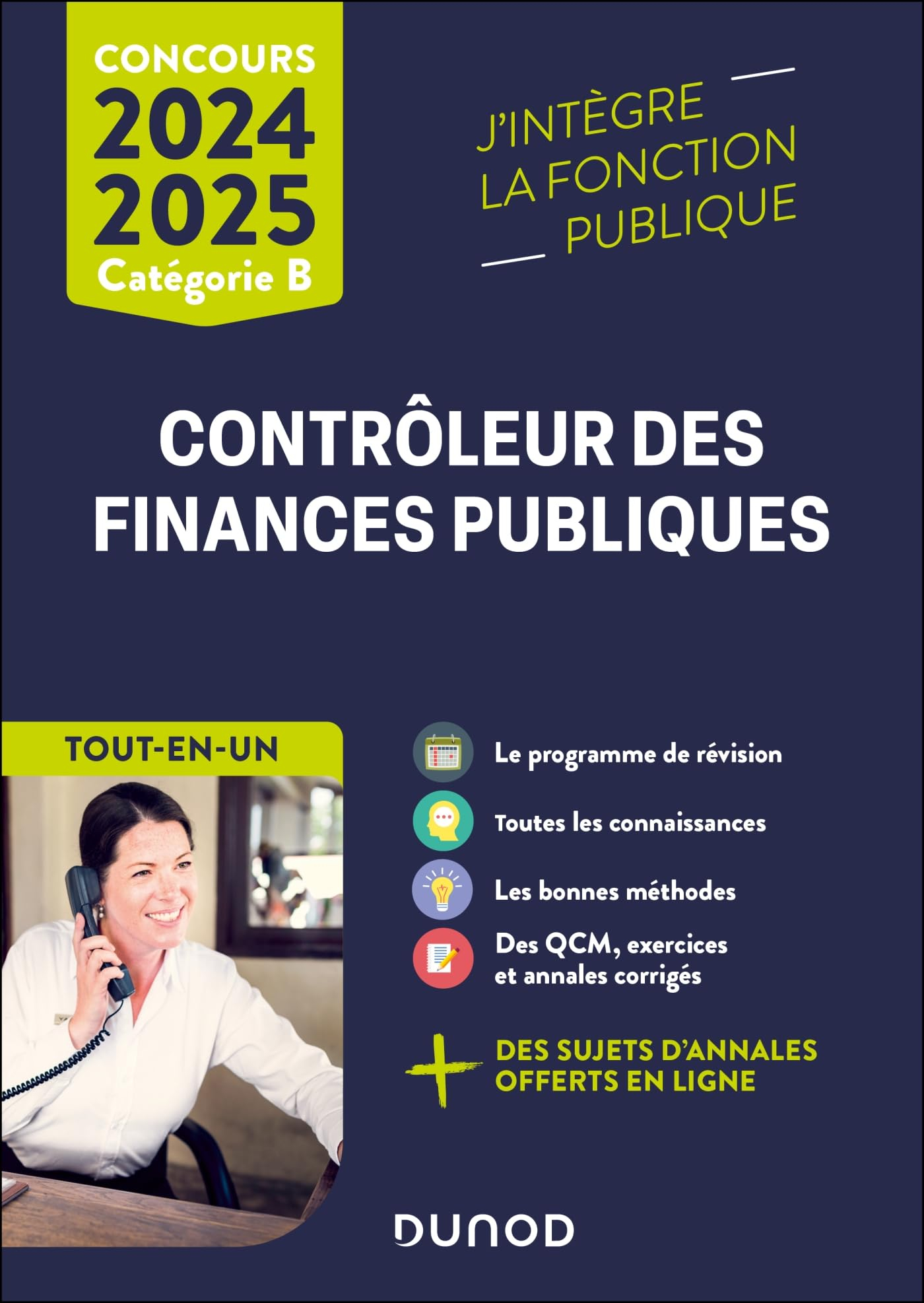 Contrôleur des finances publiques : catégorie B : tout-en-un, concours 2024-2025