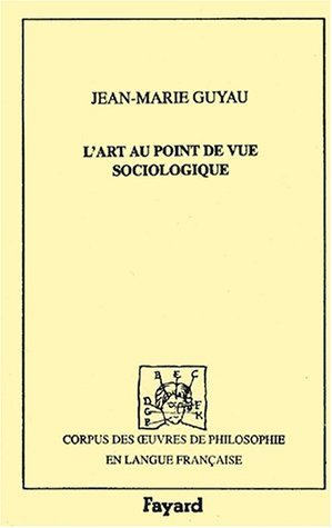 L'art au point de vue sociologique