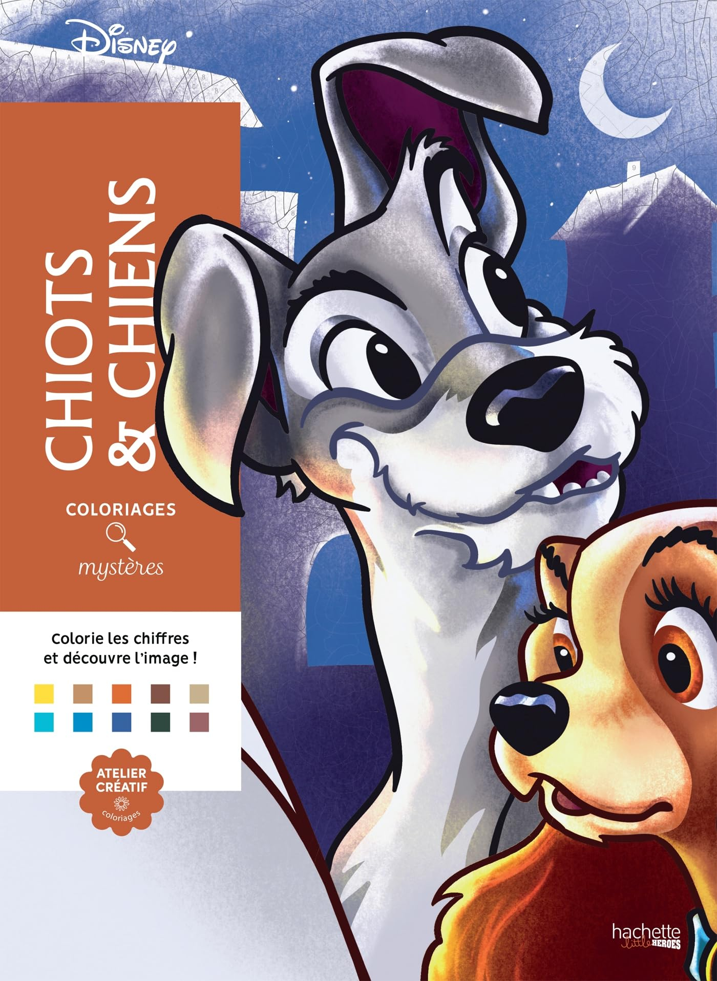 Chiots & chiens : coloriages mystères