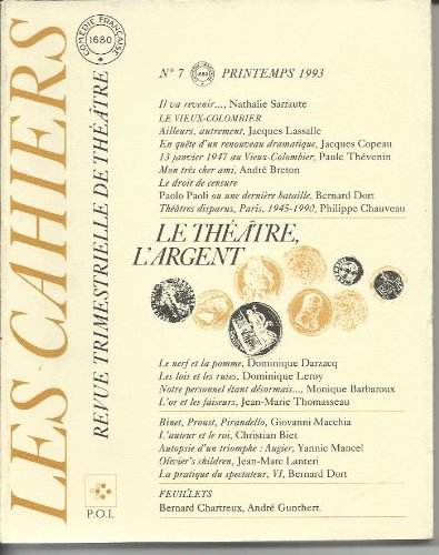 cahiers de la comédie-française 7 (tome 7)