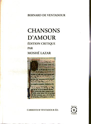 chansons d'amour de bernart de ventadorn